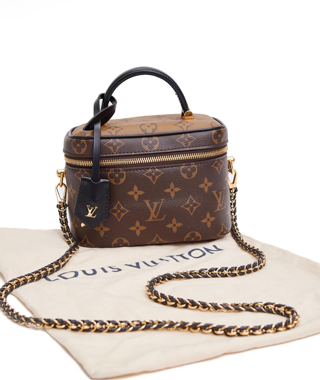 LOUIS VUITTON Коричневая кожаная сумка через плечо, фото 5