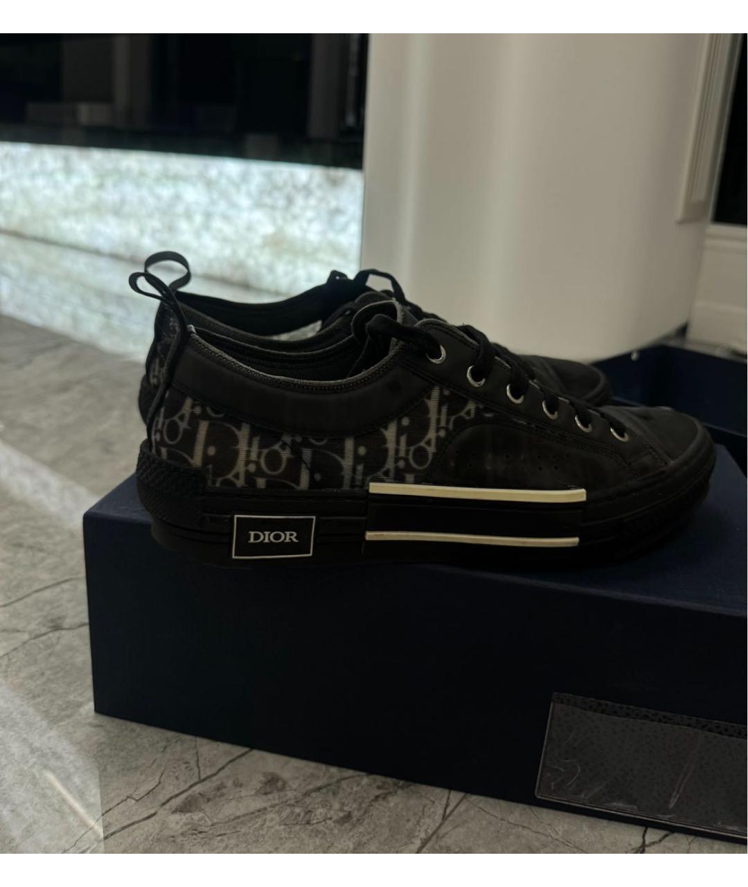 CHRISTIAN DIOR Черные низкие кроссовки / кеды, фото 3