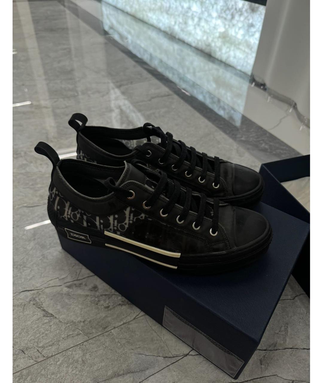 CHRISTIAN DIOR Черные низкие кроссовки / кеды, фото 2