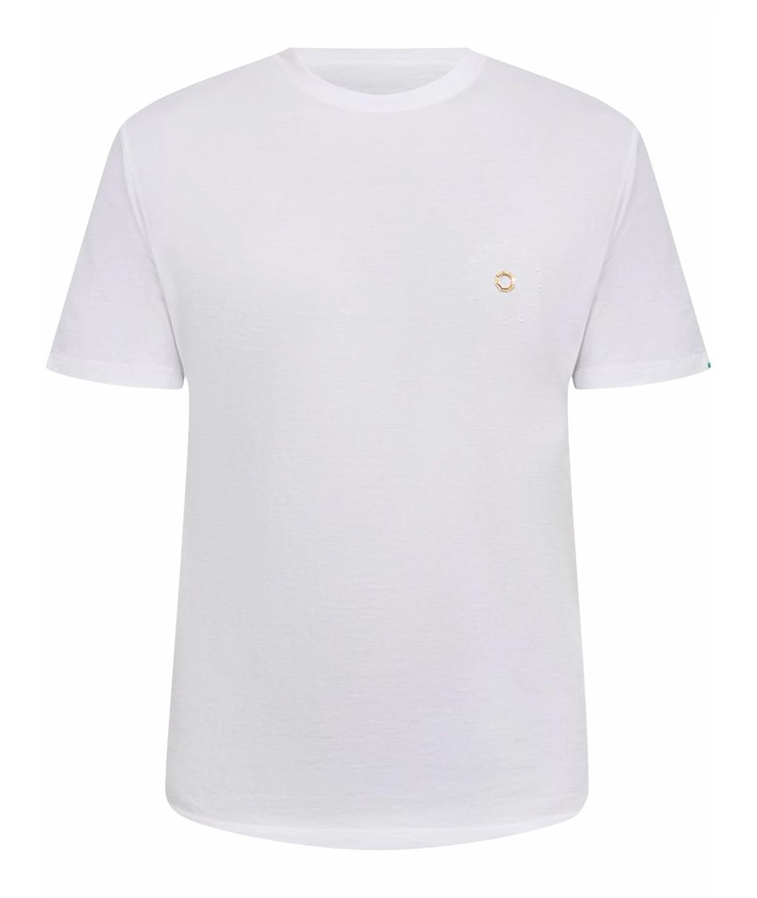 STEFANO RICCI Белая хлопковая футболка, фото 1