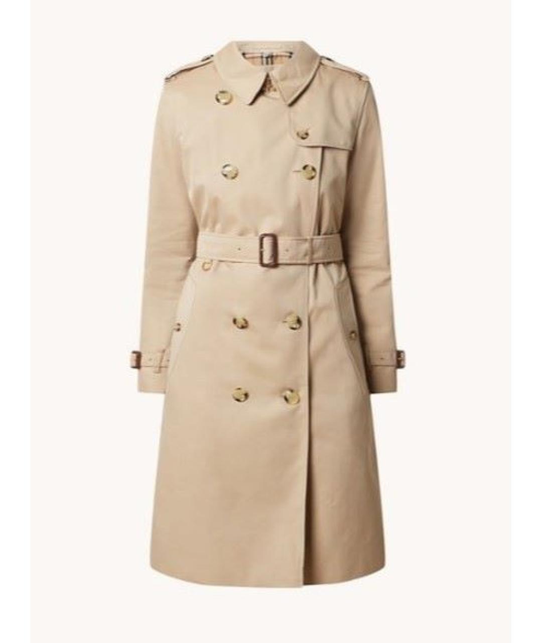 BURBERRY Бежевый хлопковый тренч/плащ, фото 10