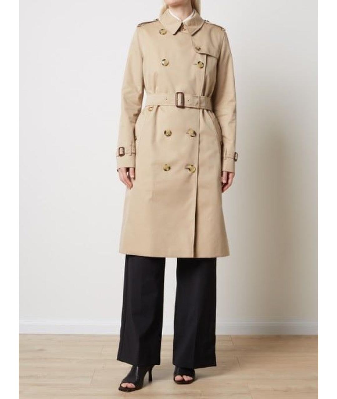 BURBERRY Бежевый хлопковый тренч/плащ, фото 7