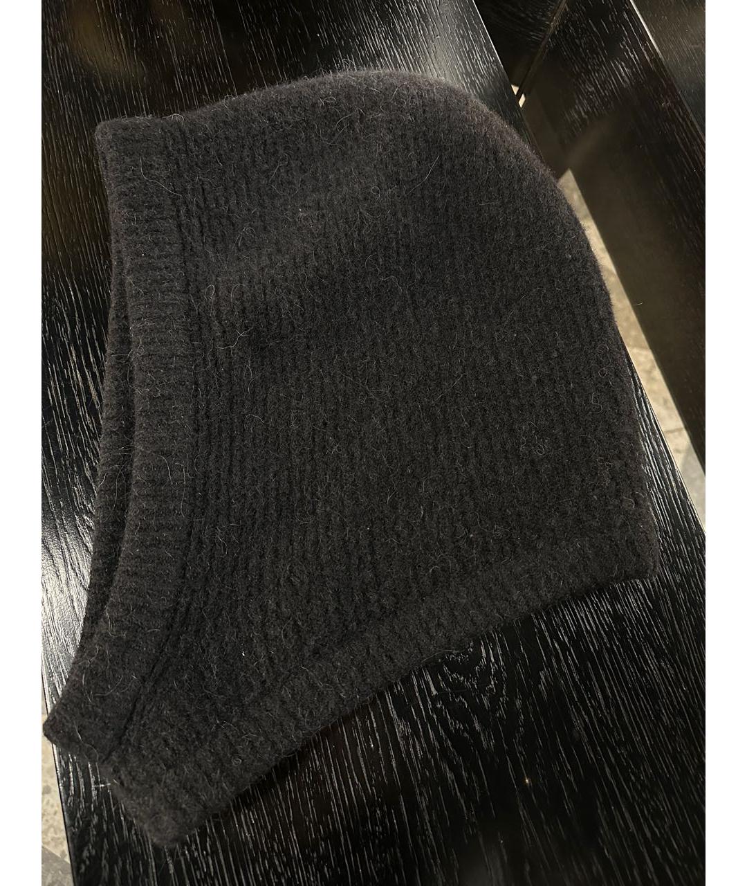 RICK OWENS Черная шерстяная шапка, фото 3