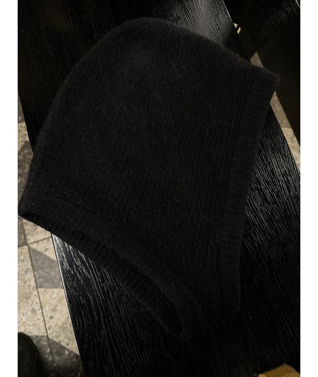 RICK OWENS Черная шерстяная шапка, фото 4