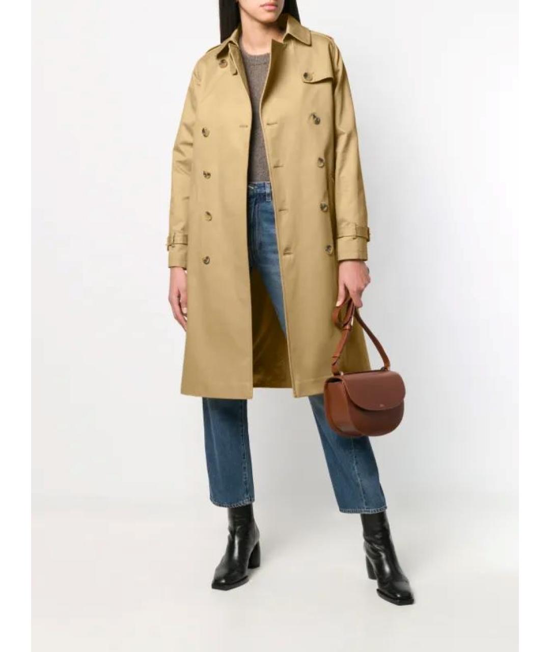 A.P.C. Бежевый хлопковый тренч/плащ, фото 9