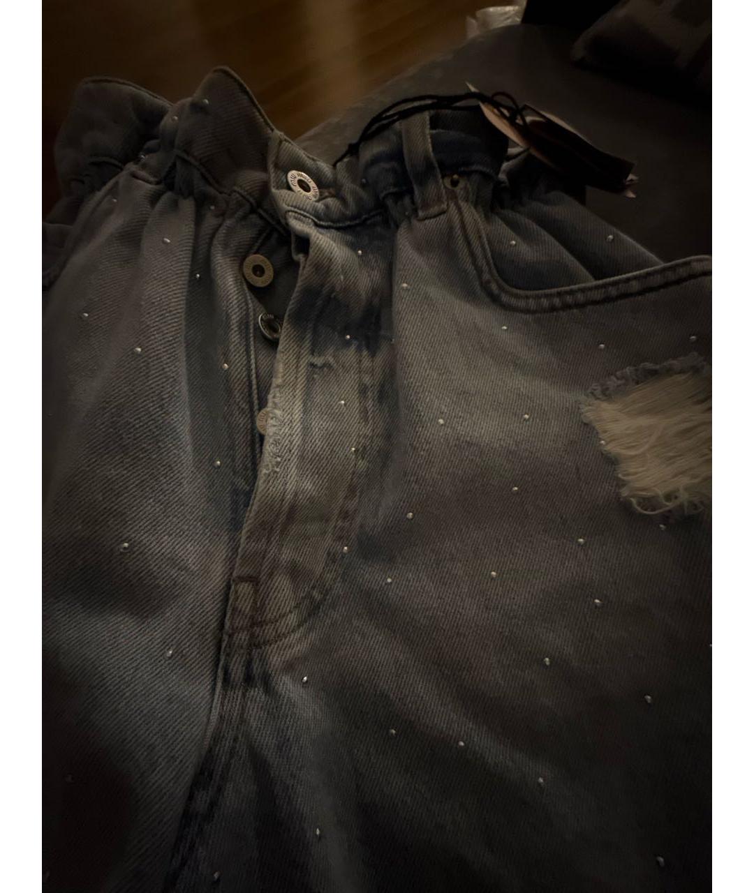 MIU MIU Голубые деним шорты, фото 3