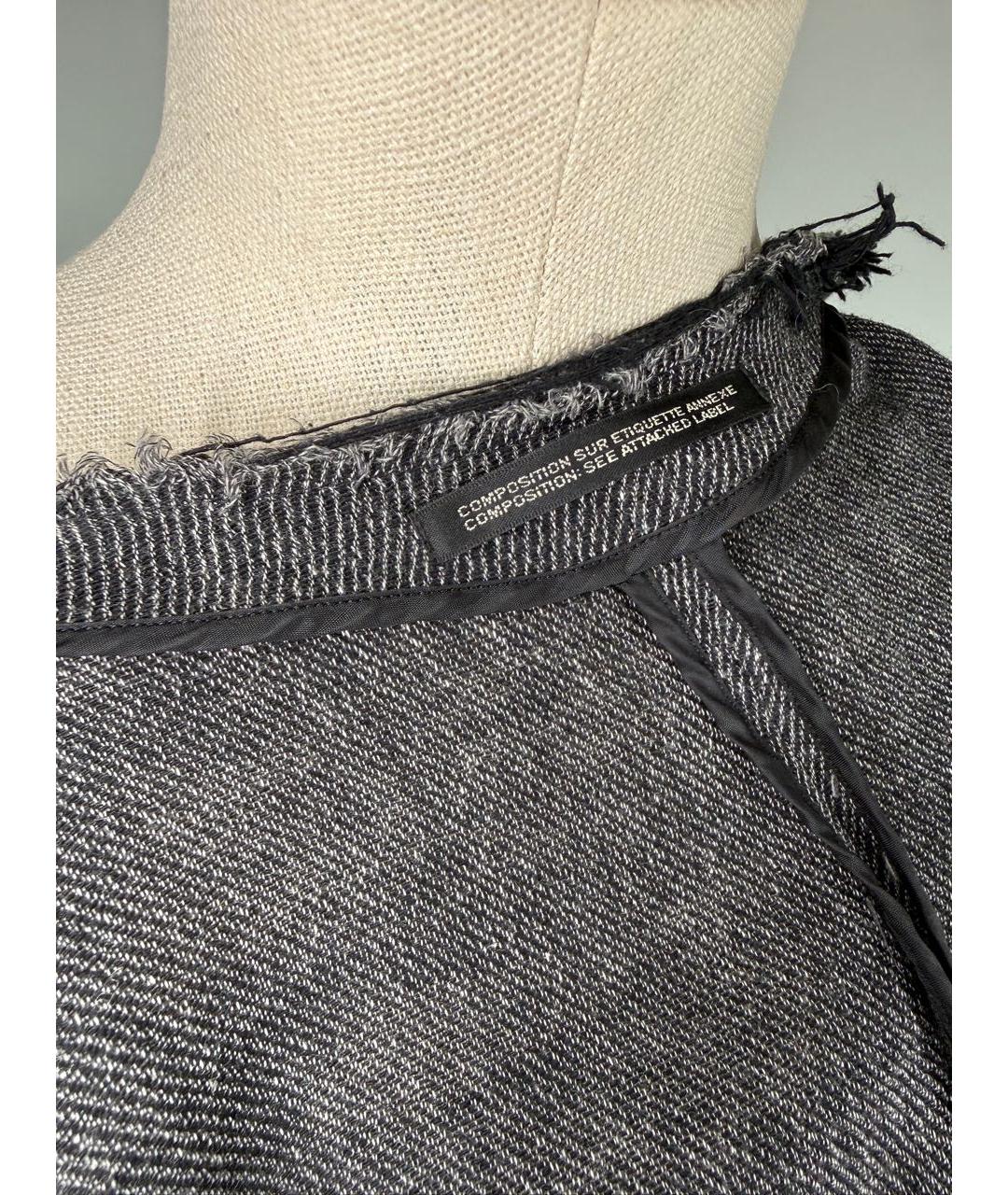 YOHJI YAMAMOTO Серый хлопковый жакет/пиджак, фото 7