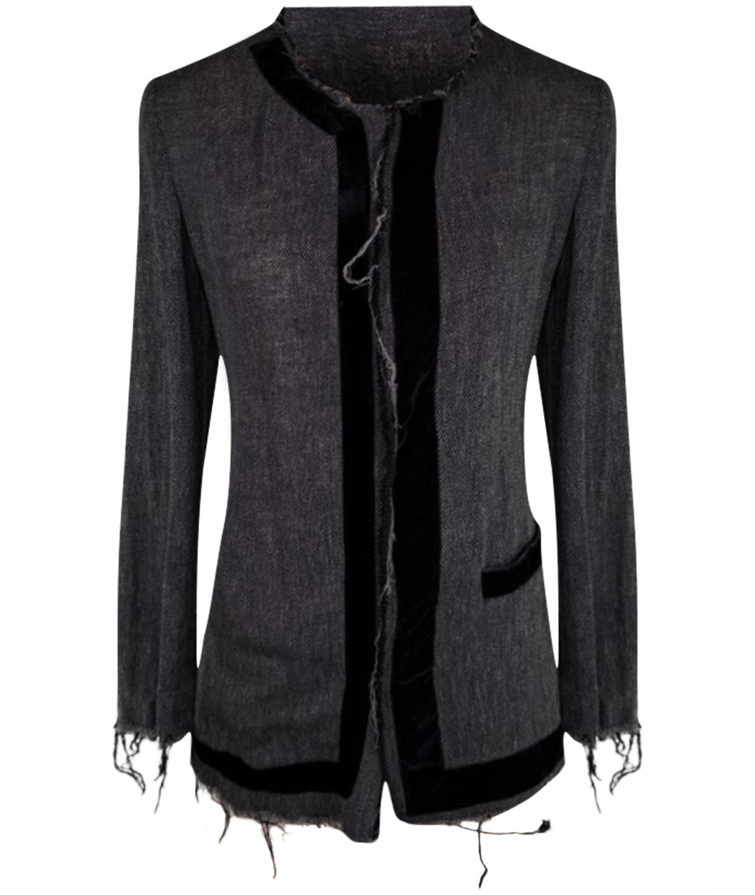 YOHJI YAMAMOTO Серый хлопковый жакет/пиджак, фото 1