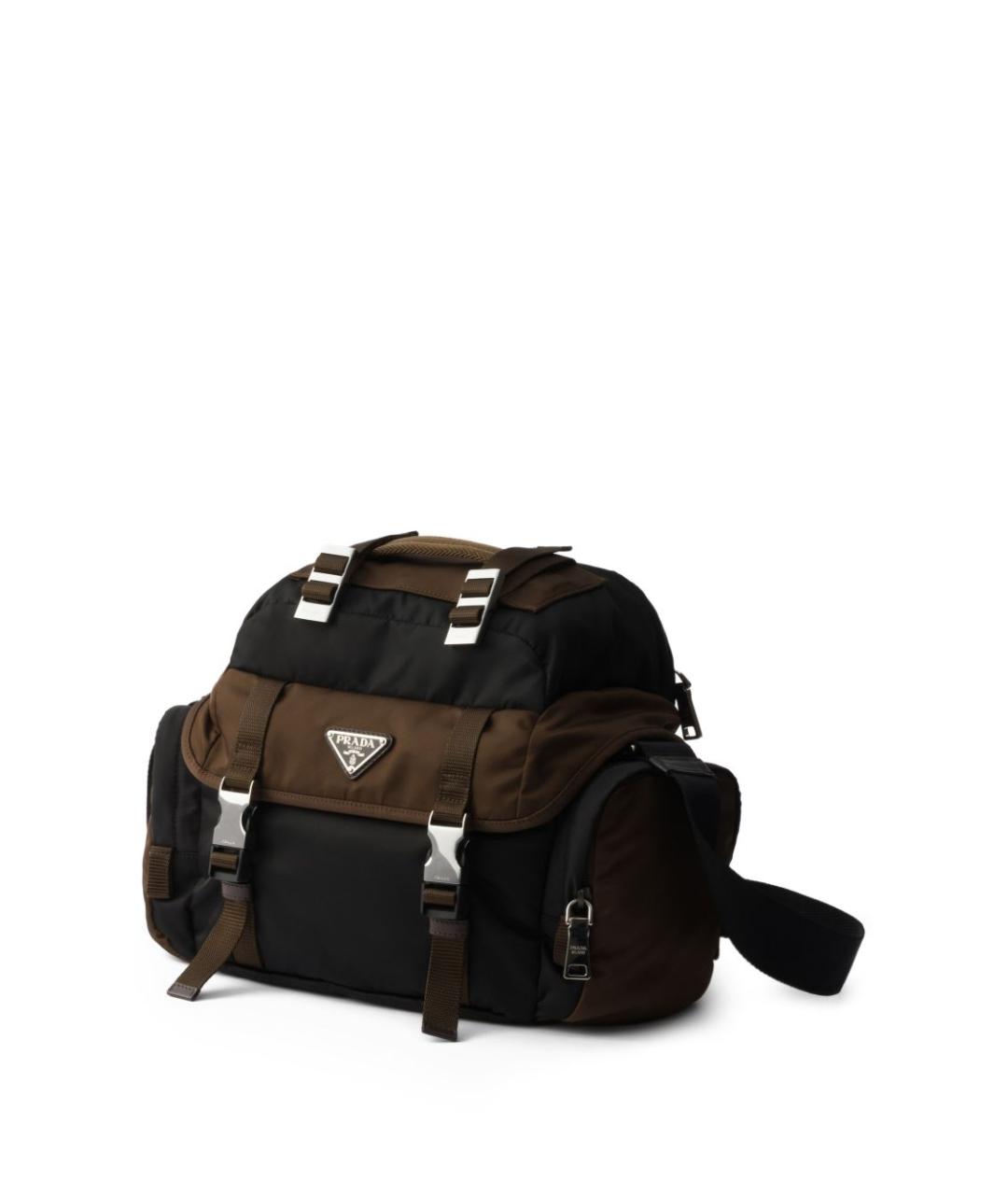 PRADA Черная синтетическая сумка на плечо, фото 6