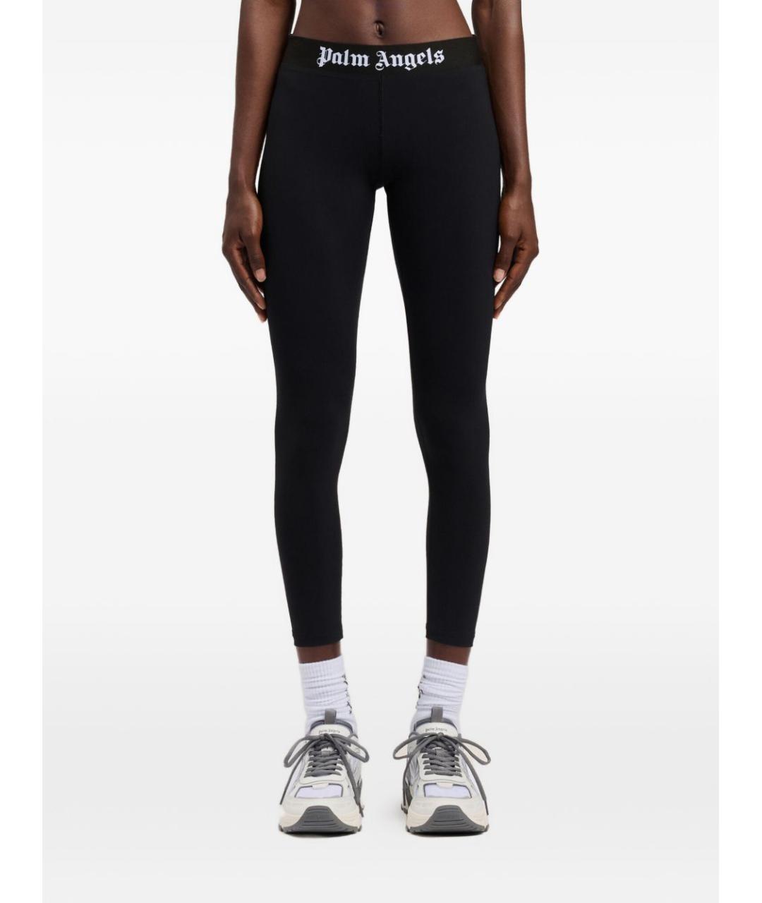 PALM ANGELS Черные леггинсы и велосипедки, фото 4