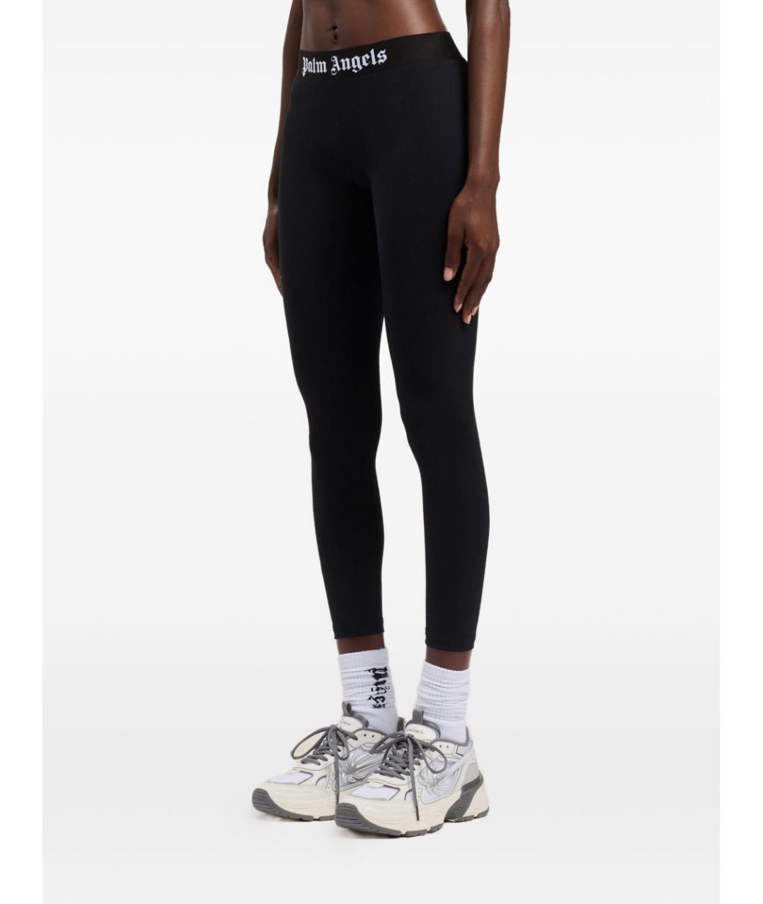 PALM ANGELS Черные леггинсы и велосипедки, фото 2