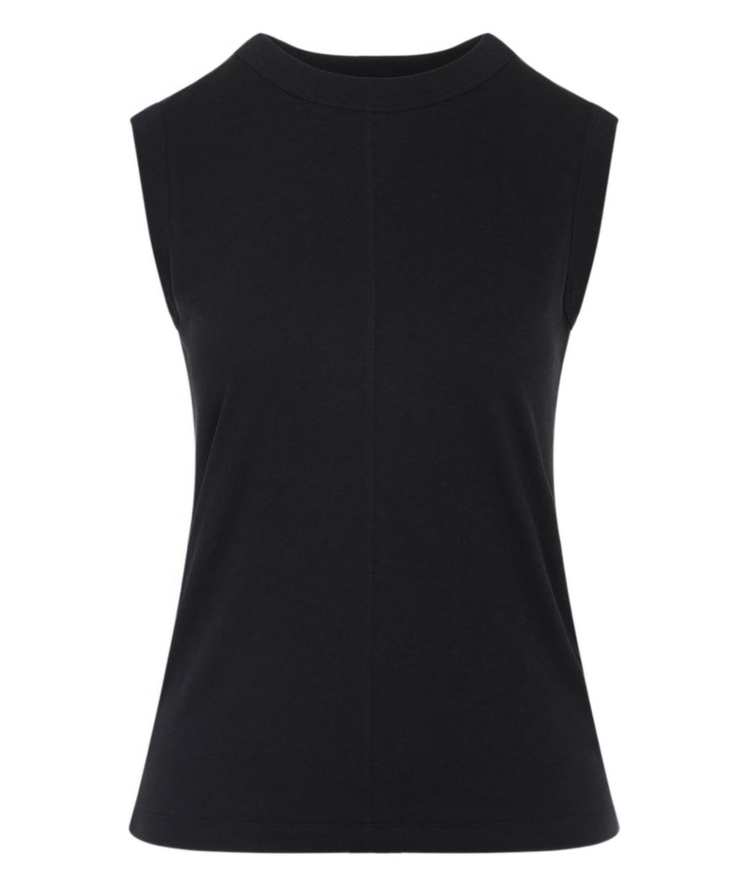 PHOEBE PHILO Черная хлопковая майка, фото 1