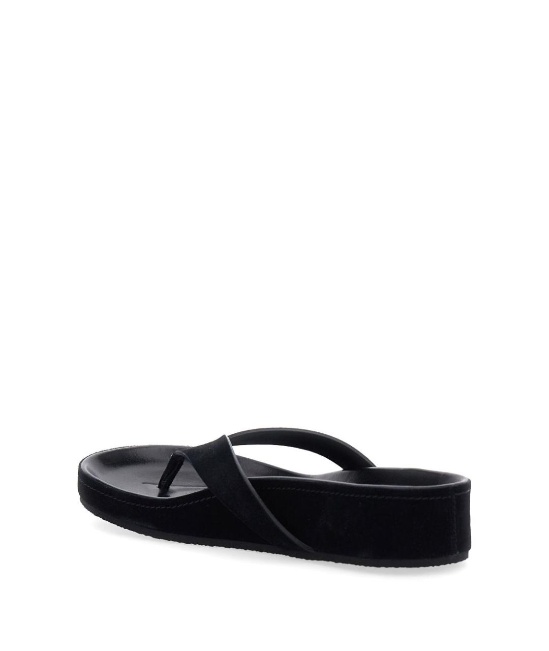 PHOEBE PHILO Черные кожаные сандалии, фото 3