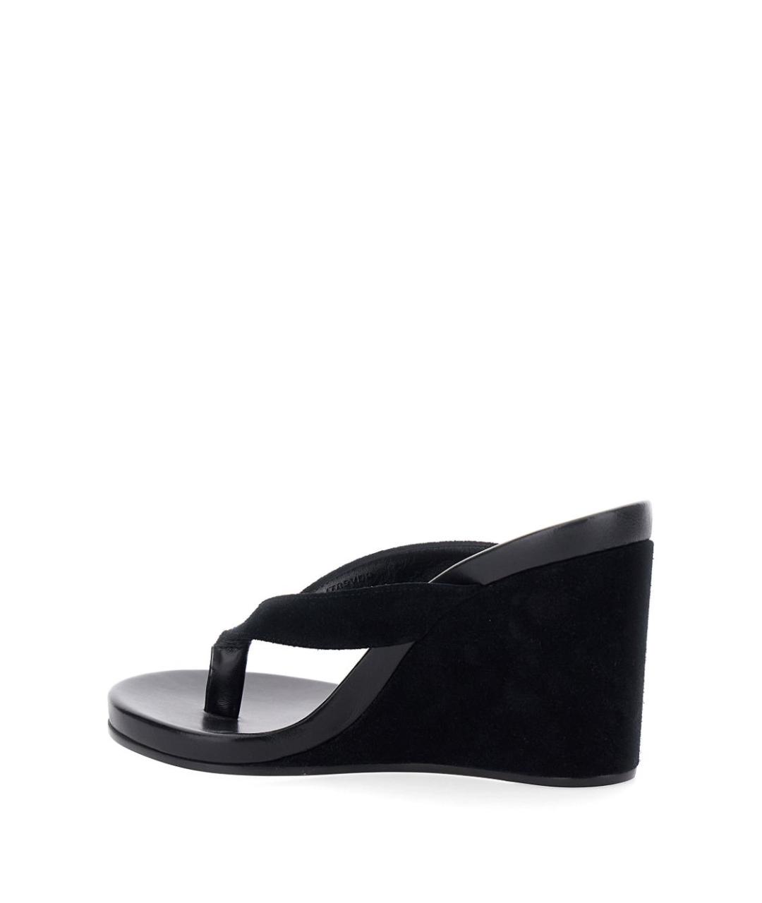 PHOEBE PHILO Черные кожаные сандалии, фото 2