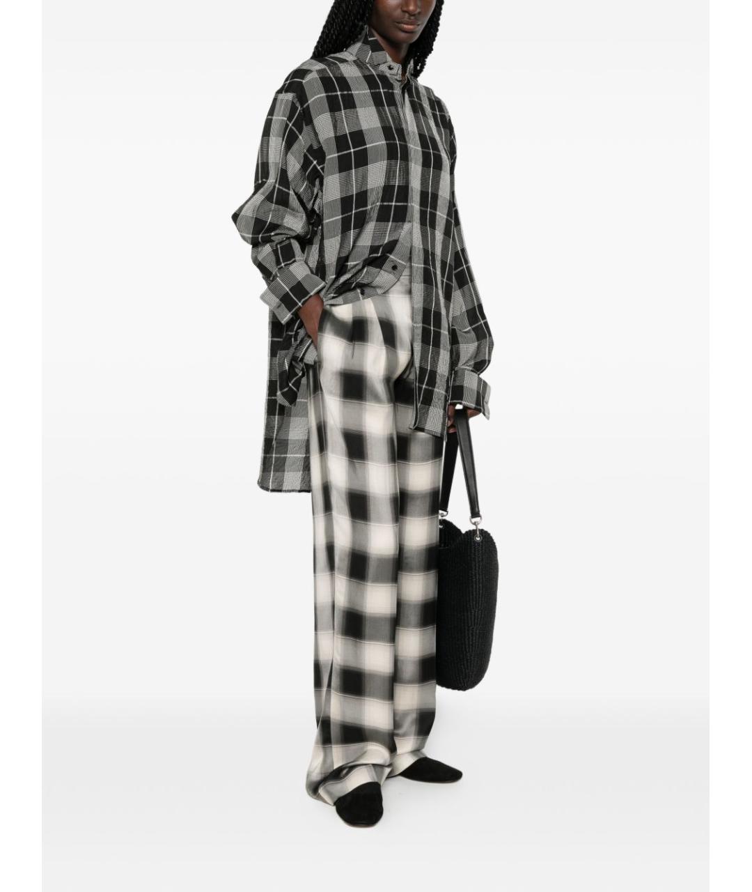 PHOEBE PHILO Мульти хлопковые прямые брюки, фото 3