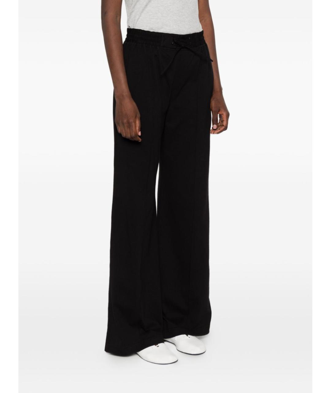 PHOEBE PHILO Черные хлопковые прямые брюки, фото 5