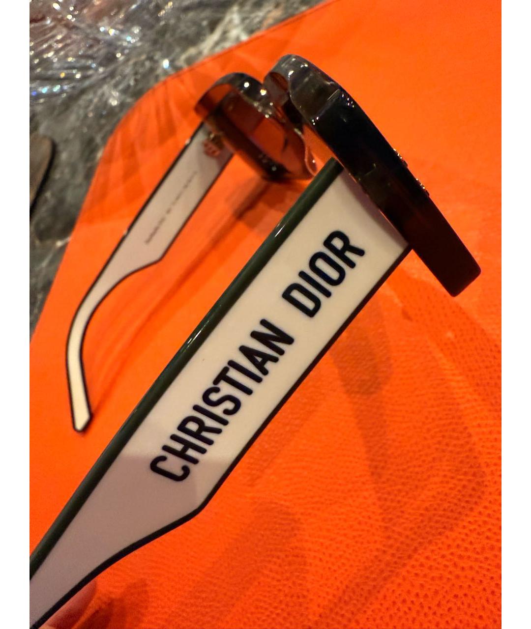 CHRISTIAN DIOR Антрацитовые пластиковые солнцезащитные очки, фото 7