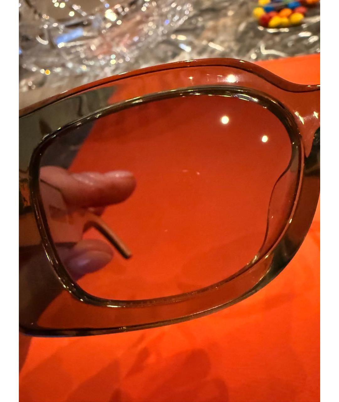 CHRISTIAN DIOR Антрацитовые пластиковые солнцезащитные очки, фото 5