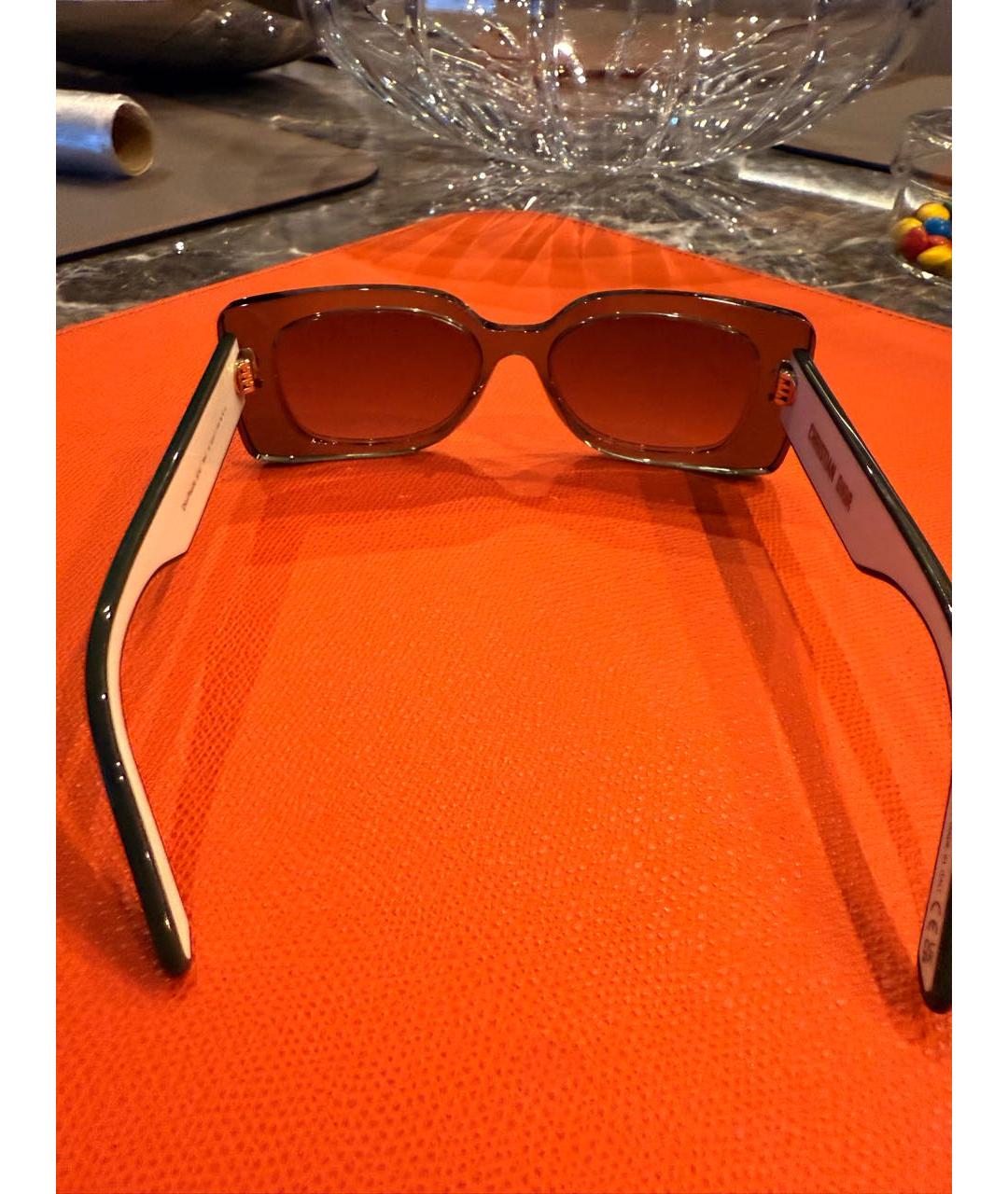 CHRISTIAN DIOR Антрацитовые пластиковые солнцезащитные очки, фото 2