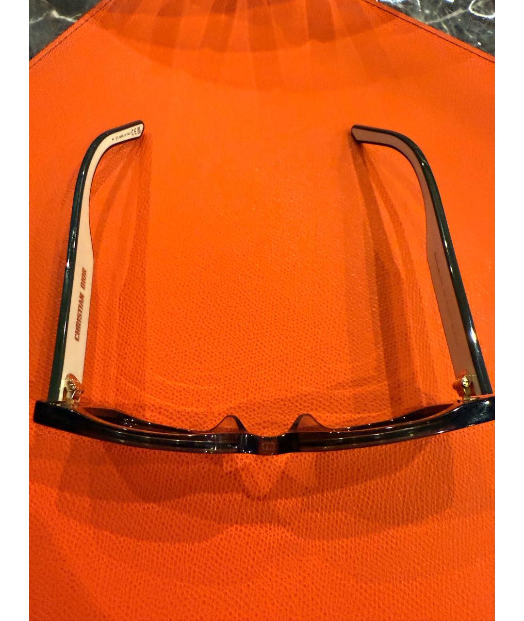 CHRISTIAN DIOR Антрацитовые пластиковые солнцезащитные очки, фото 3