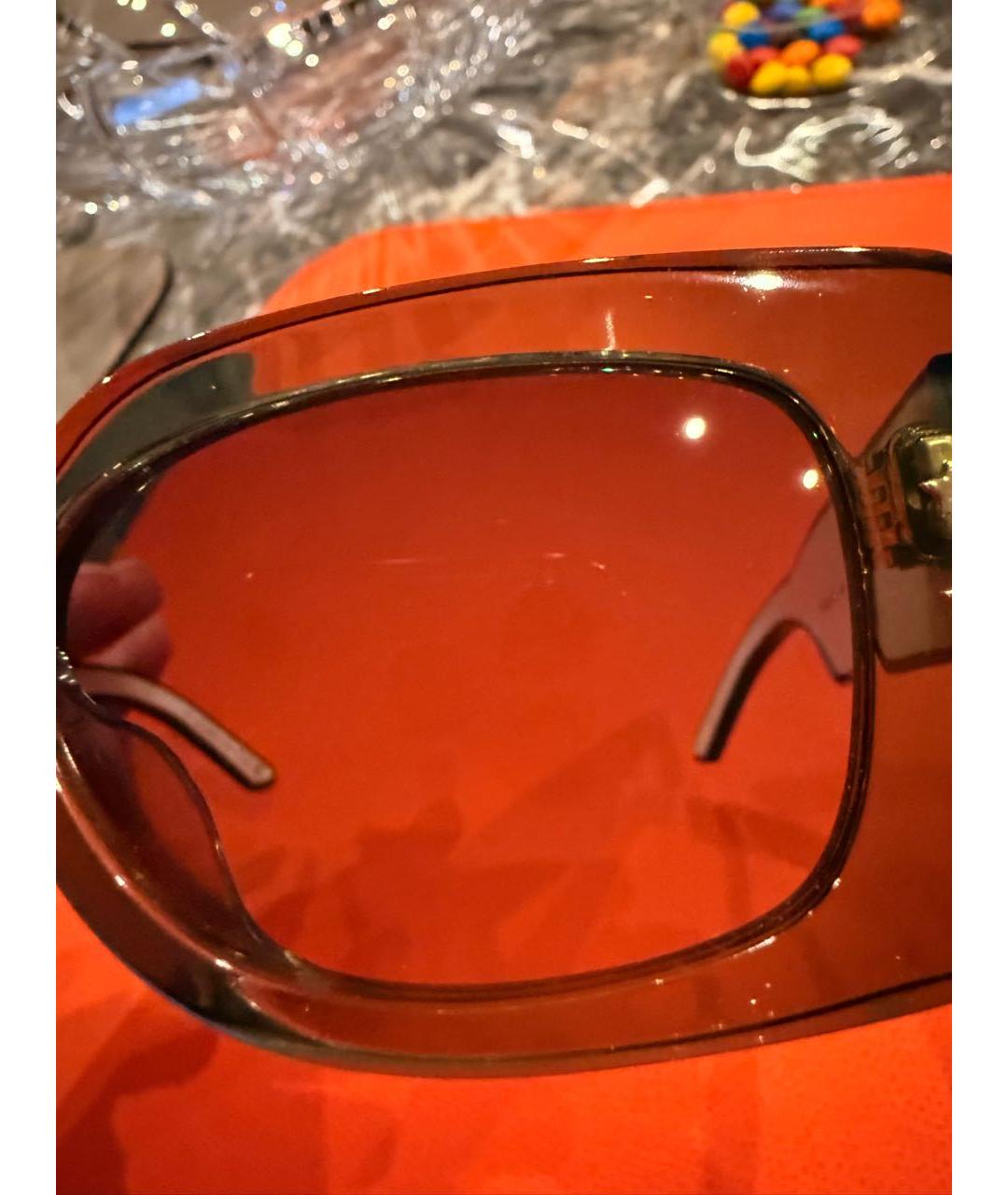 CHRISTIAN DIOR Антрацитовые пластиковые солнцезащитные очки, фото 6