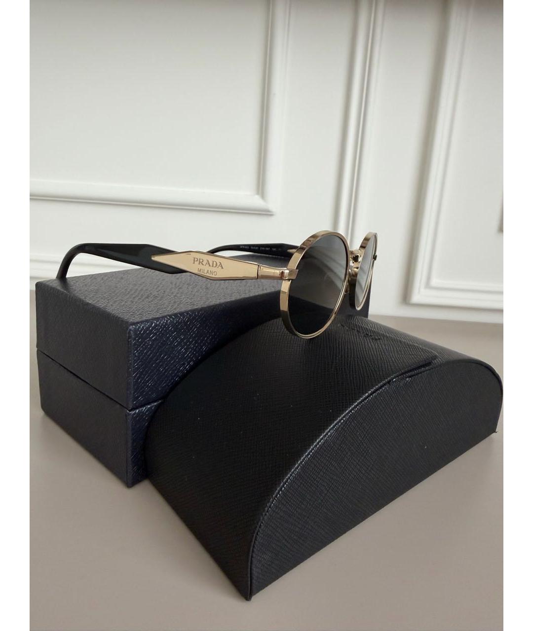 PRADA Темно-синие металлические солнцезащитные очки, фото 7