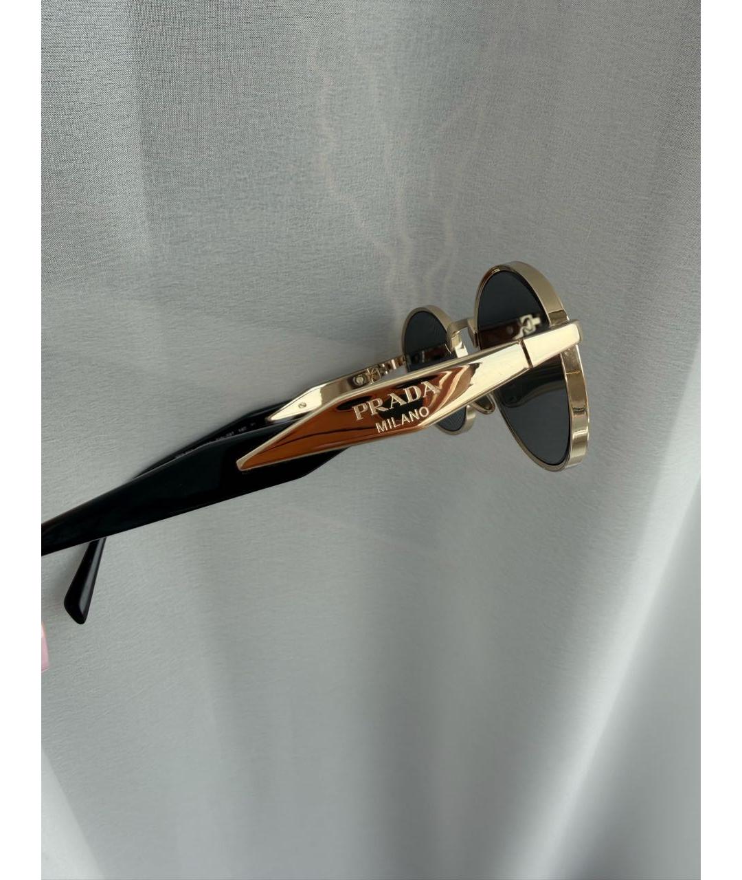 PRADA Темно-синие металлические солнцезащитные очки, фото 5