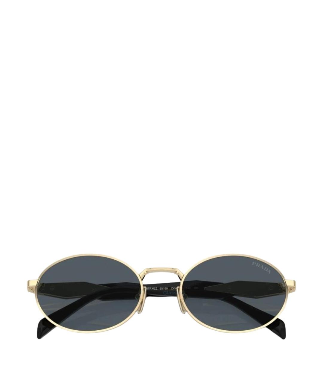 PRADA Темно-синие металлические солнцезащитные очки, фото 1