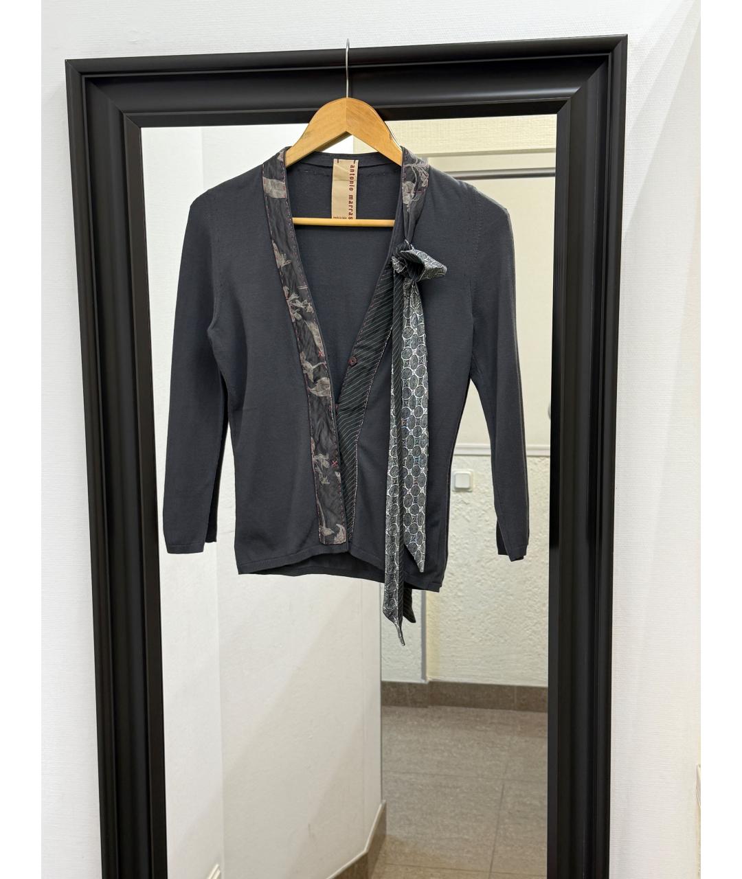 ANTONIO MARRAS Серый кардиган, фото 9