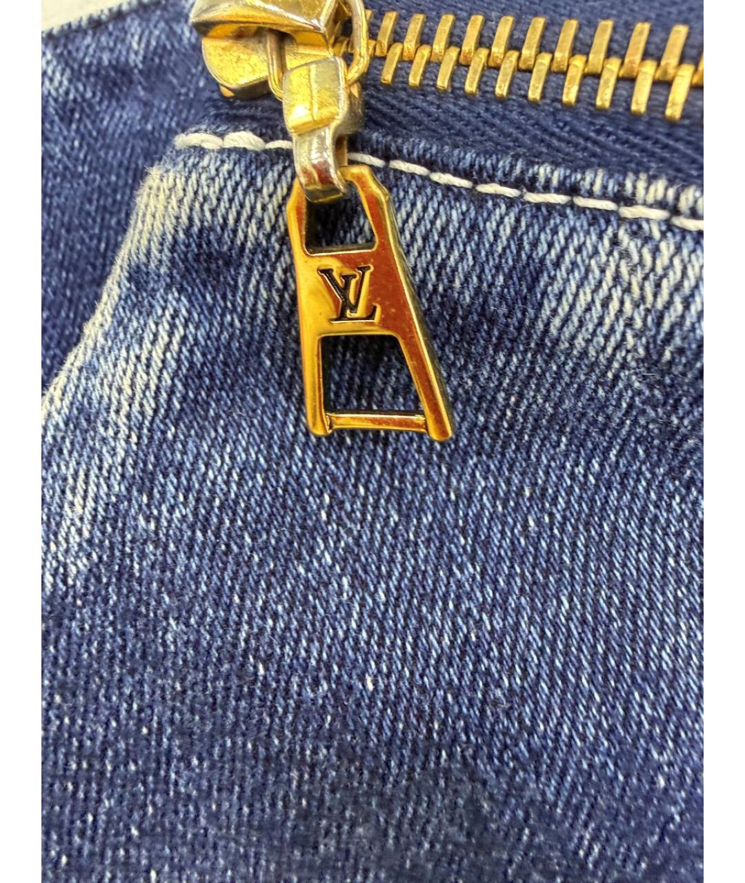 LOUIS VUITTON Синее хлопковое платье, фото 6