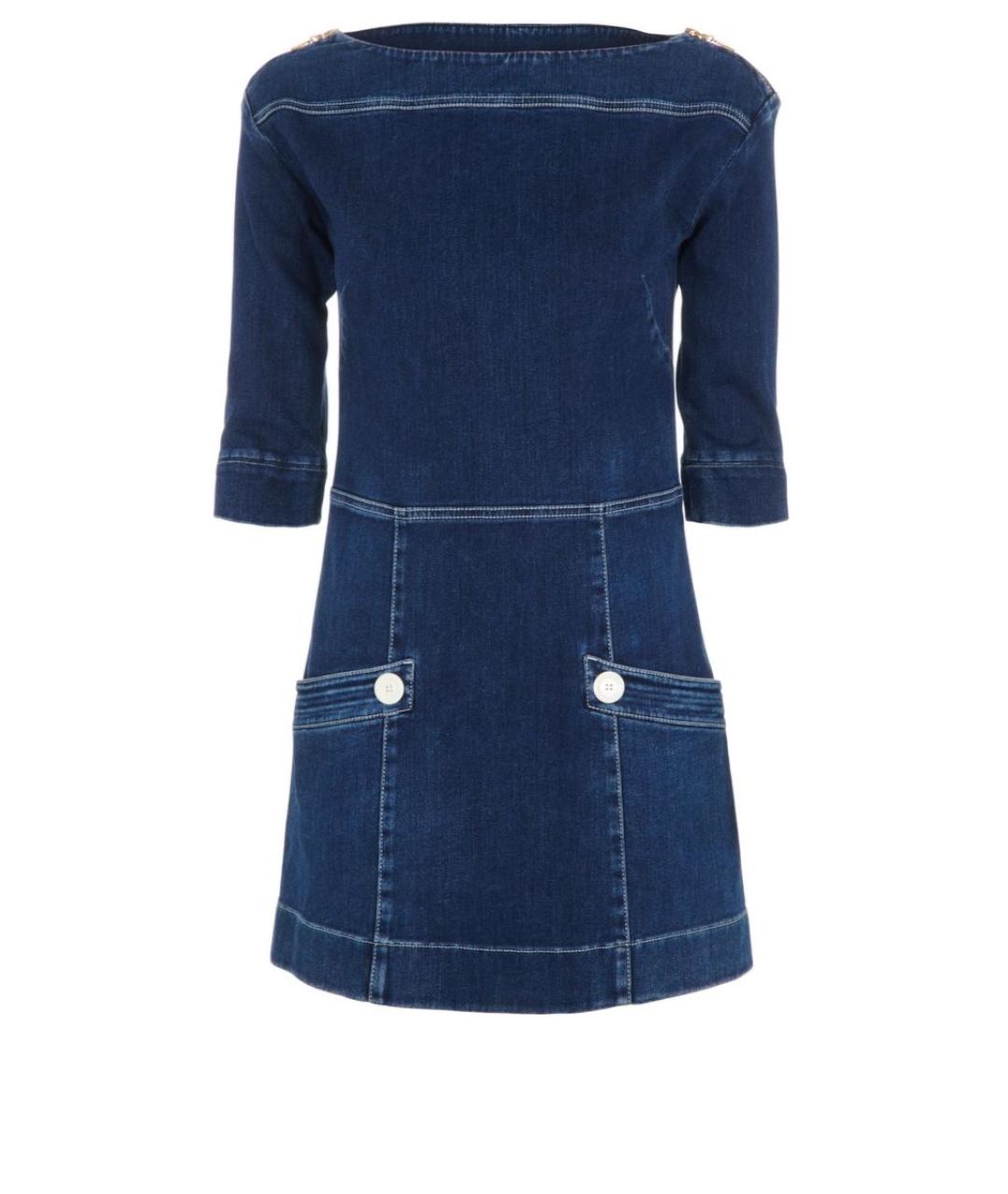 LOUIS VUITTON Синее хлопковое платье, фото 9