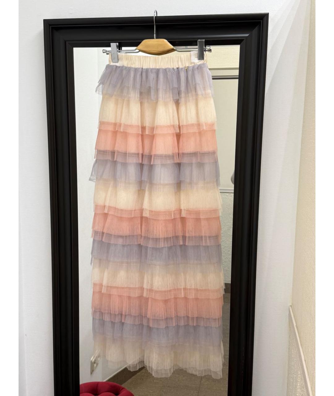 TWIN-SET Мульти полиэстеровая юбка макси, фото 2