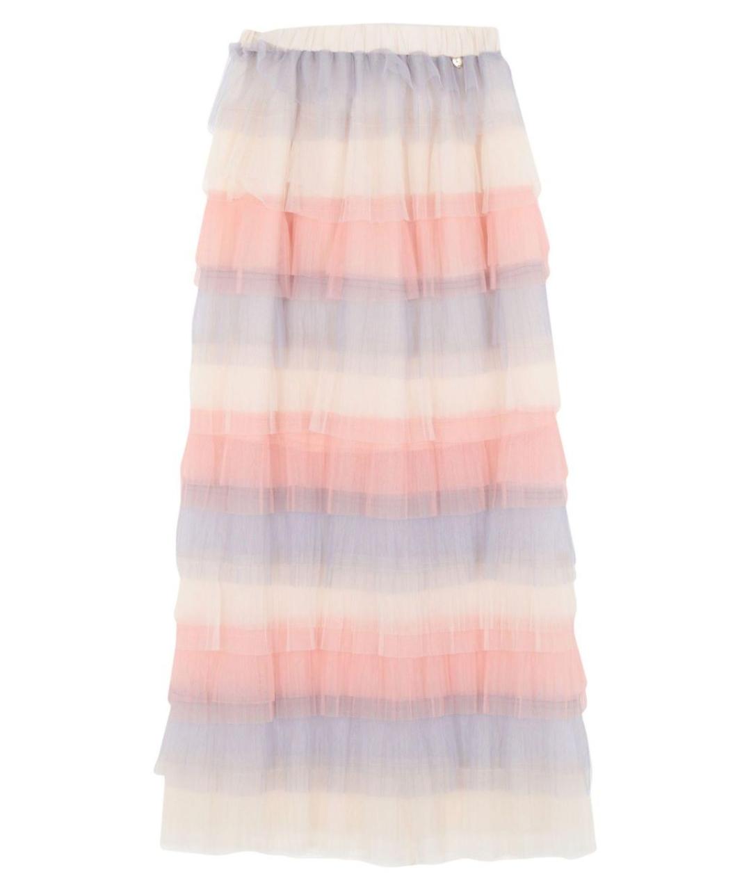 TWIN-SET Мульти полиэстеровая юбка макси, фото 9