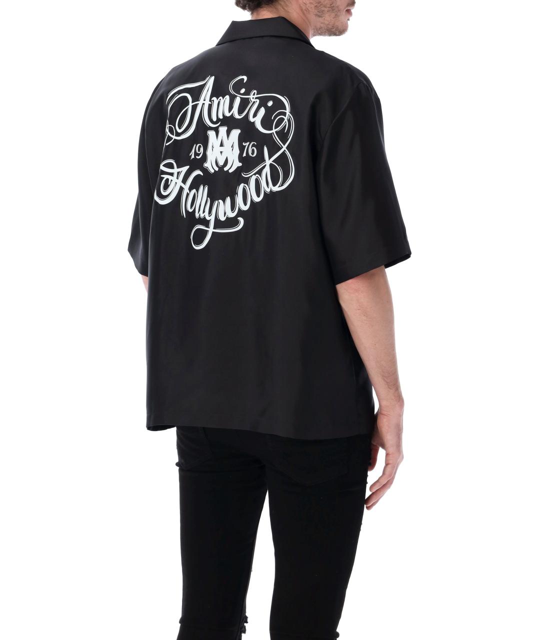 AMIRI Черная шелковая кэжуал рубашка, фото 3