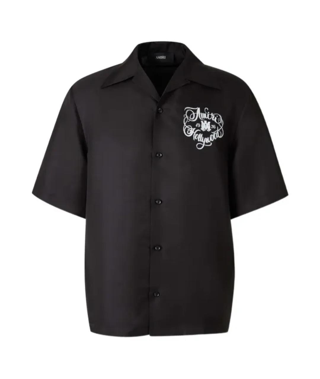 AMIRI Черная шелковая кэжуал рубашка, фото 1