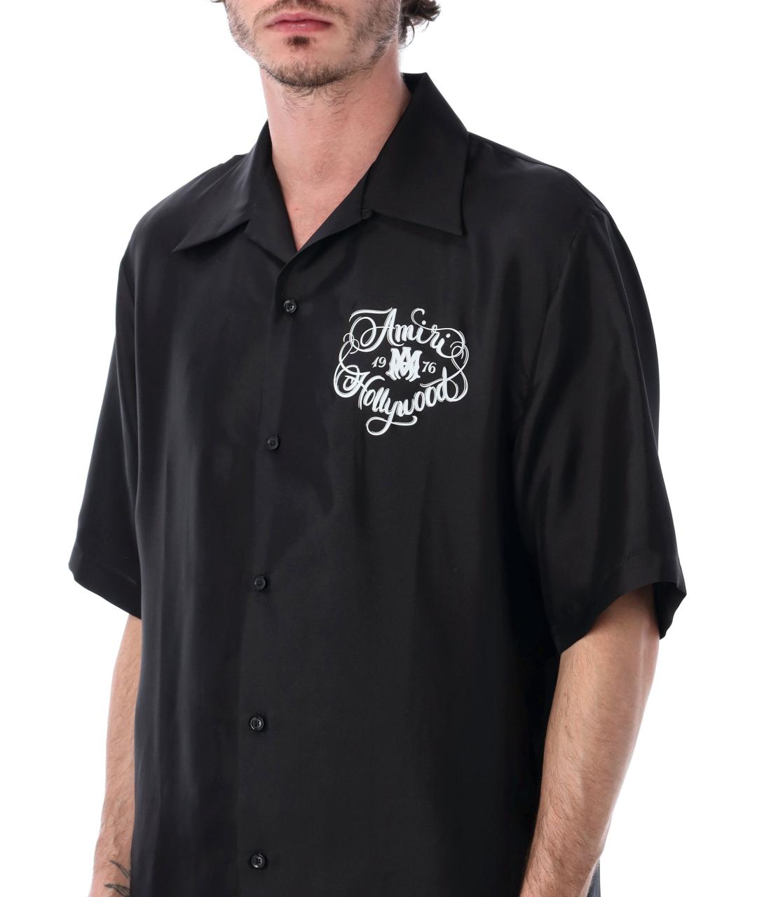 AMIRI Черная шелковая кэжуал рубашка, фото 4