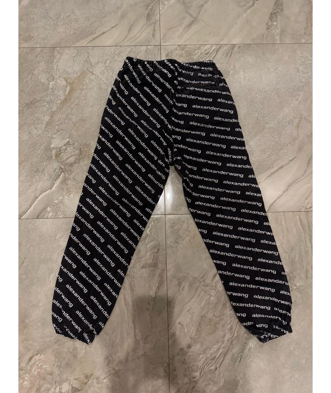 ALEXANDER WANG Черные хлопковые прямые джинсы, фото 5