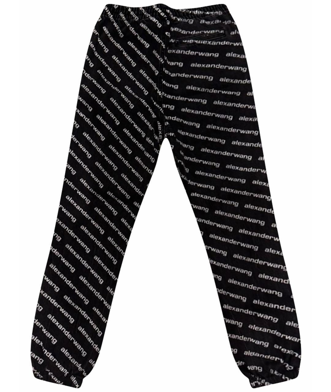 ALEXANDER WANG Черные хлопковые прямые джинсы, фото 1