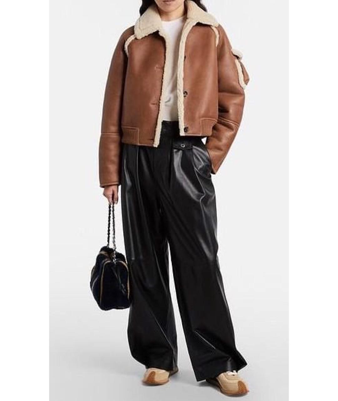 LOEWE Коричневые текстильные кроссовки, фото 7