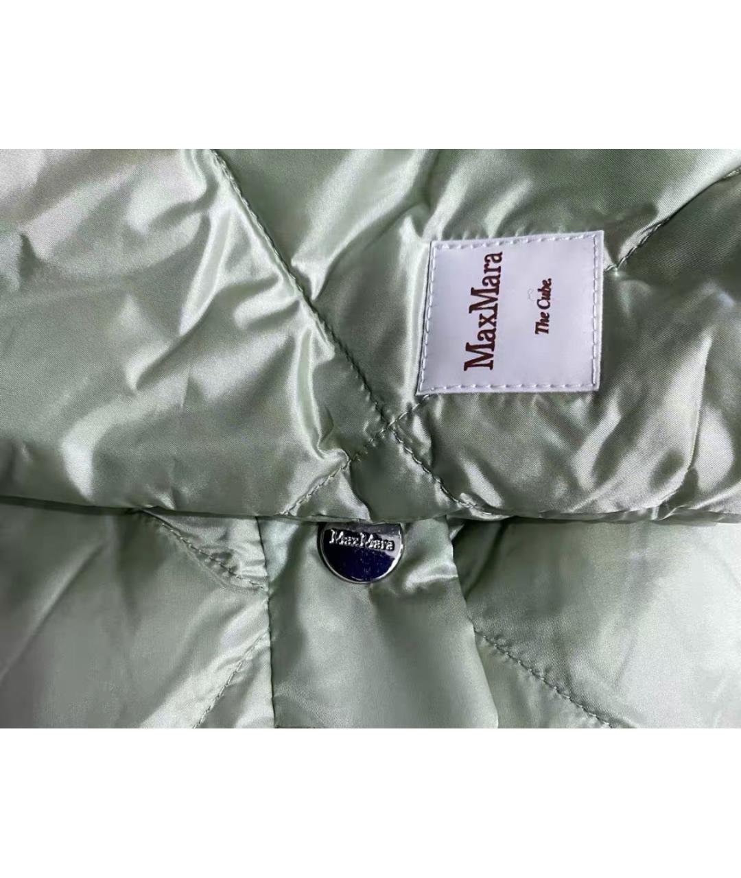 MAX MARA THE CUBE Зеленая полиэстеровая куртка, фото 5