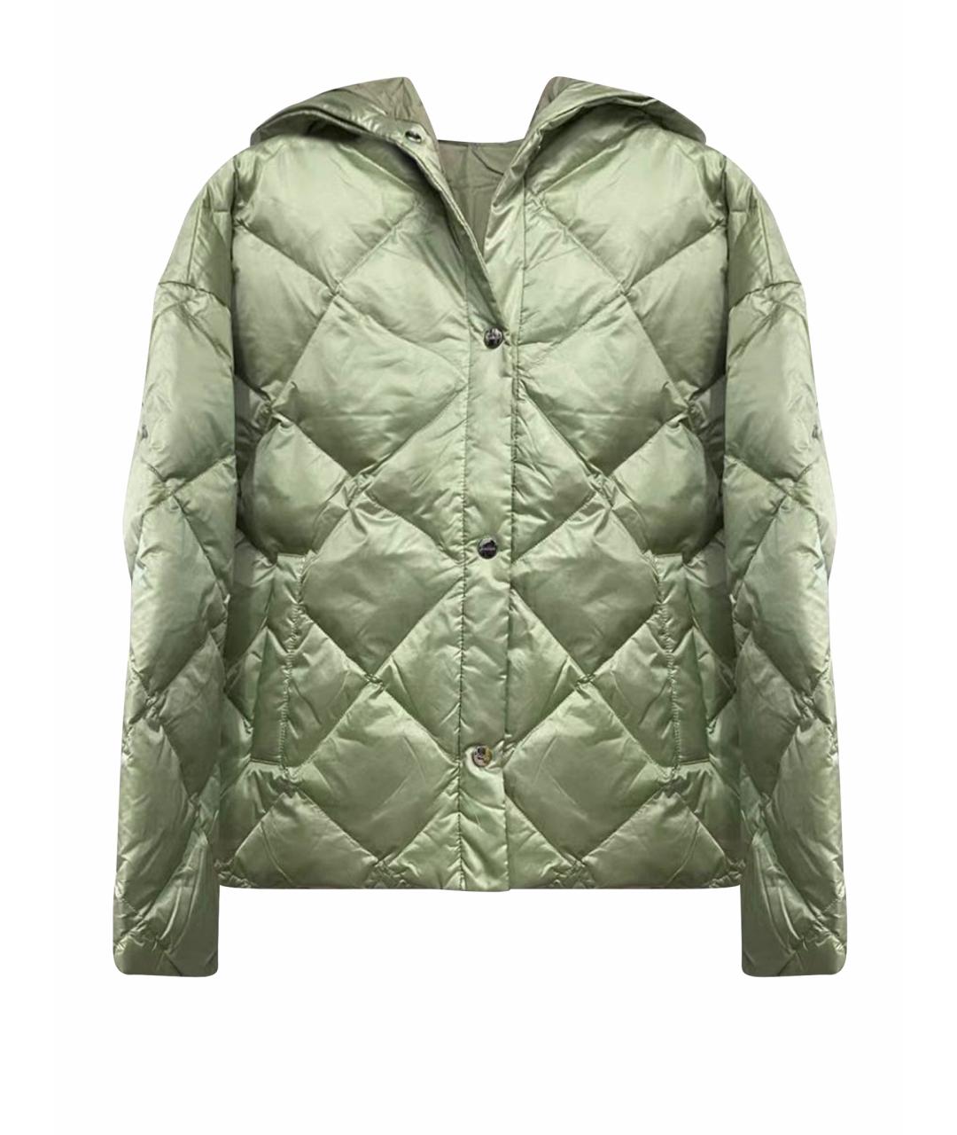 MAX MARA THE CUBE Зеленая полиэстеровая куртка, фото 1