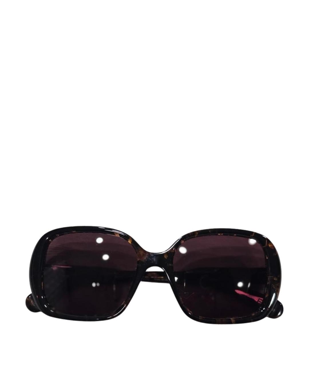 CHLOE Коричневые пластиковые солнцезащитные очки, фото 1