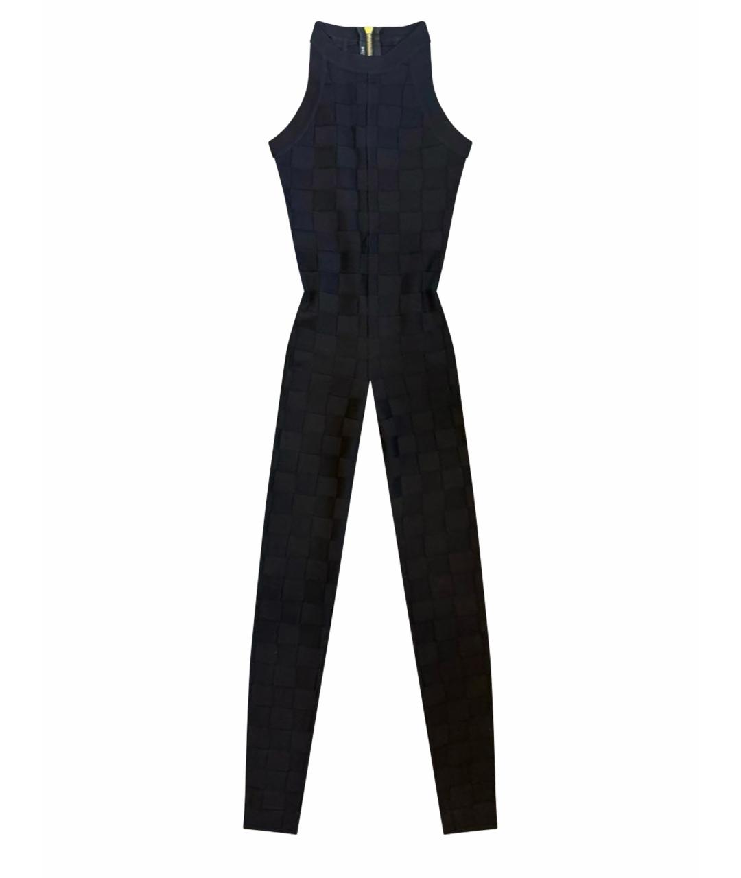 BALMAIN Черный вискозный комбинезон, фото 1