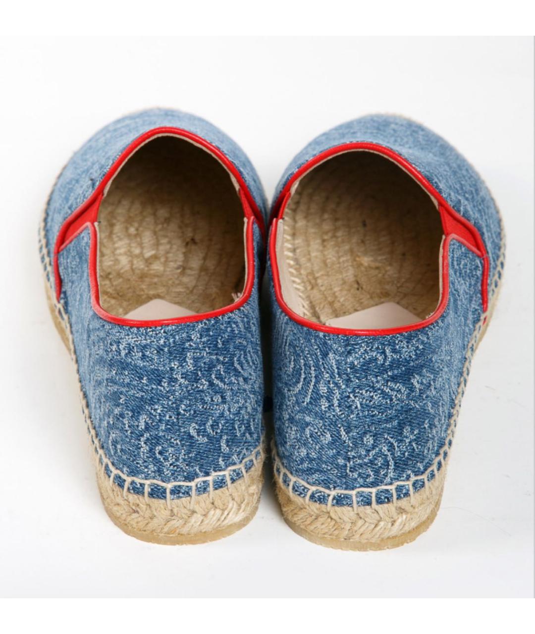 ETRO Голубые кожаные эспадрильи, фото 4