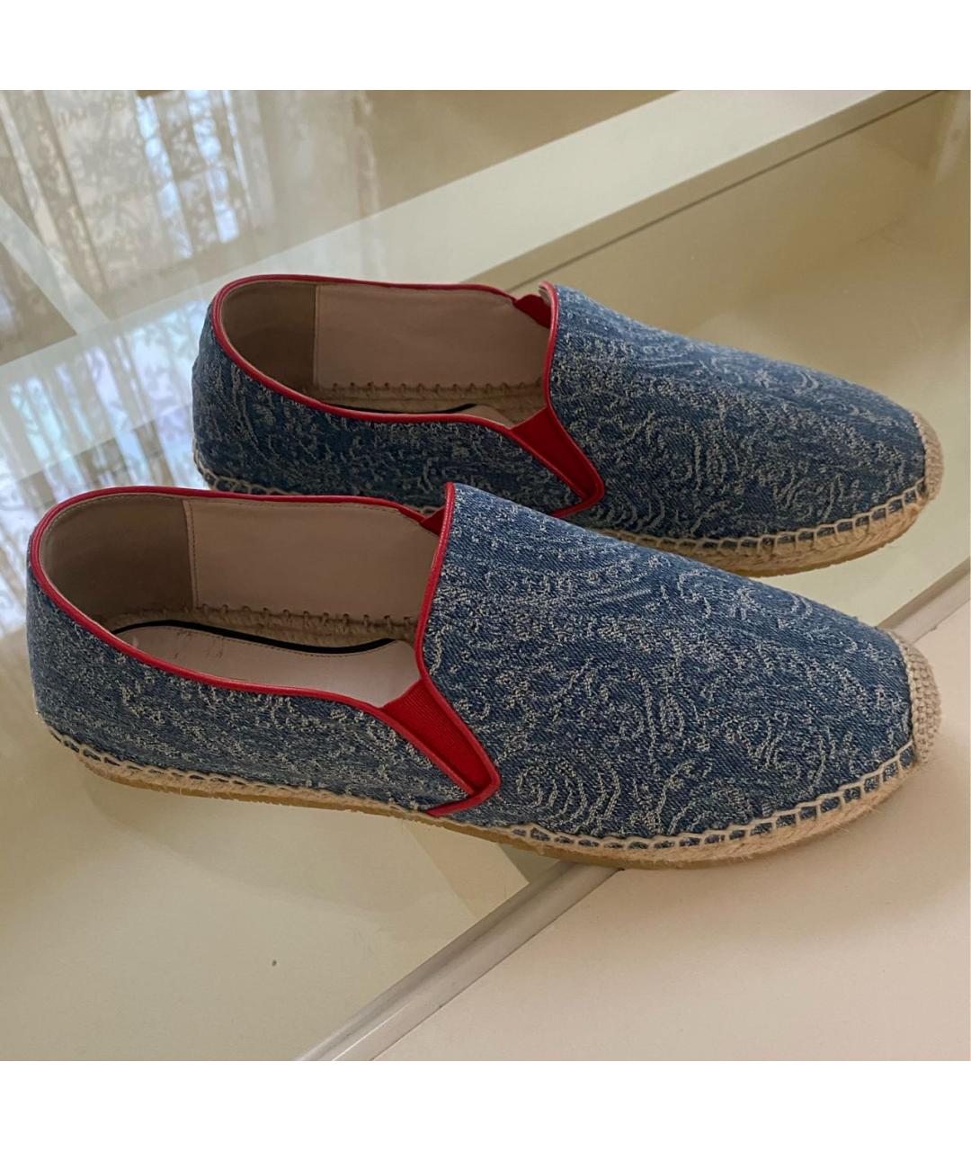 ETRO Голубые кожаные эспадрильи, фото 6