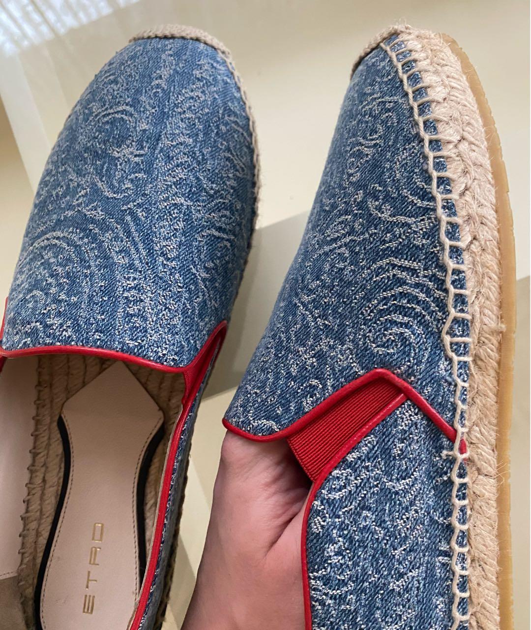 ETRO Голубые кожаные эспадрильи, фото 7