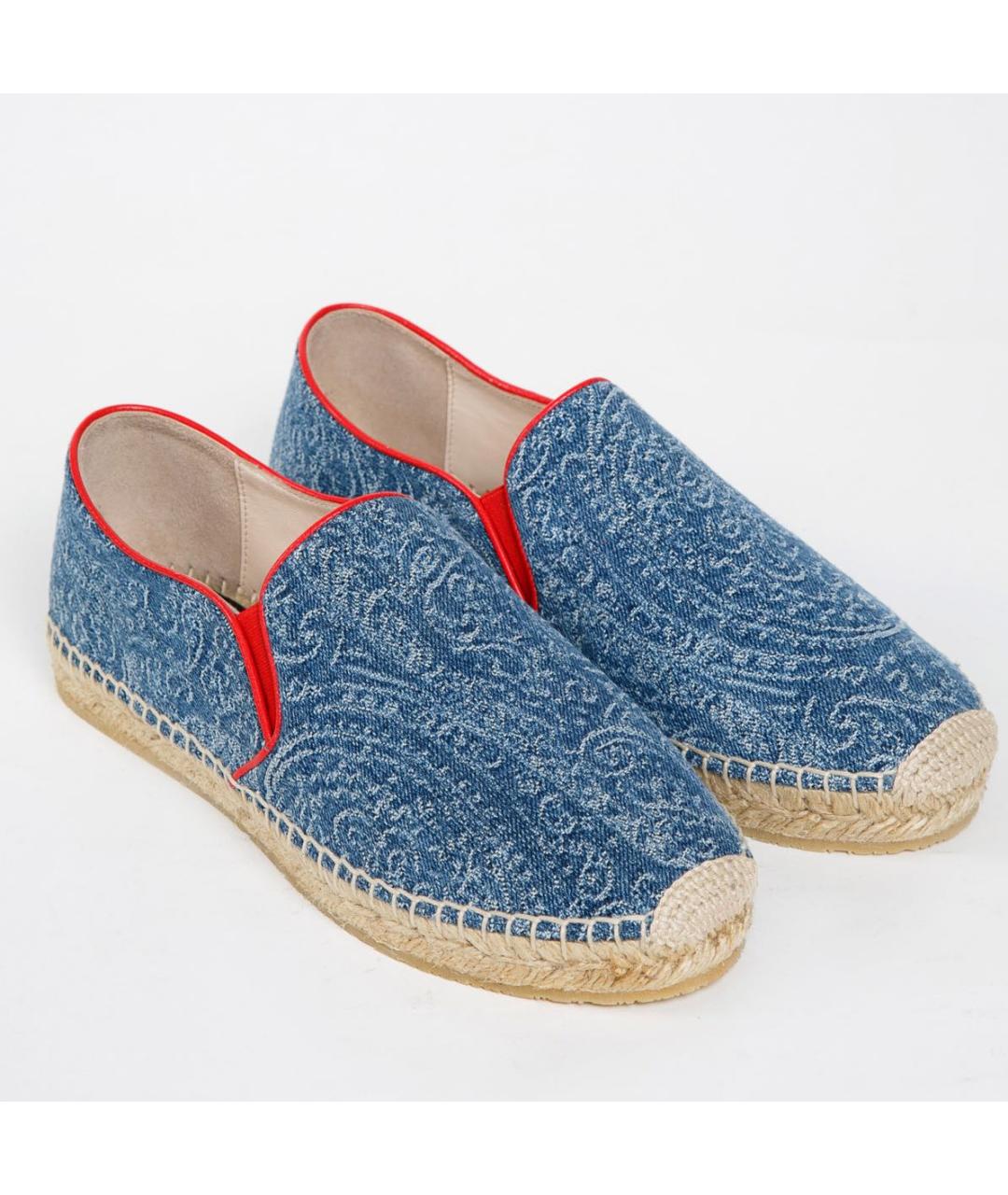 ETRO Голубые кожаные эспадрильи, фото 2