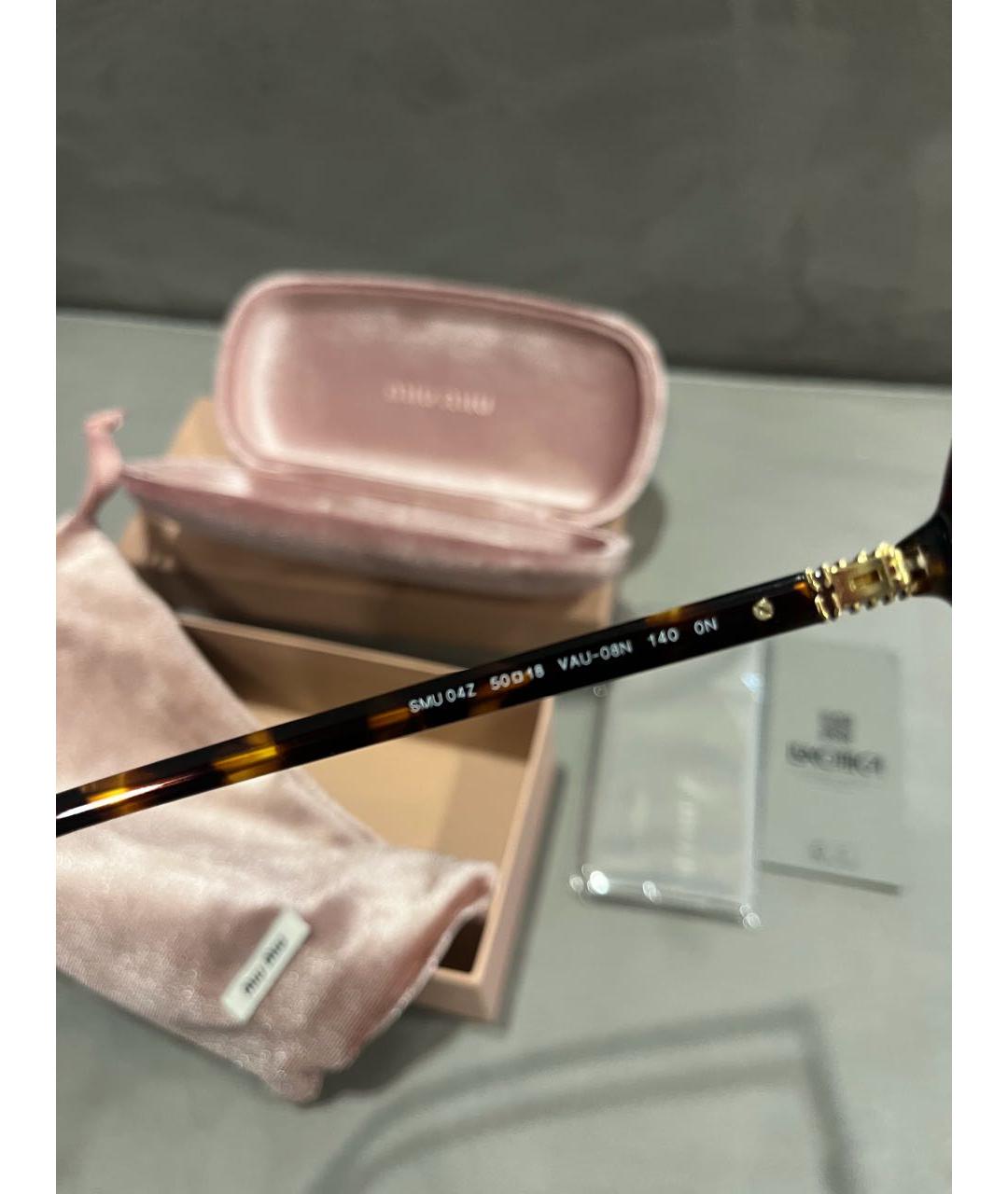 MIU MIU Пластиковые солнцезащитные очки, фото 4