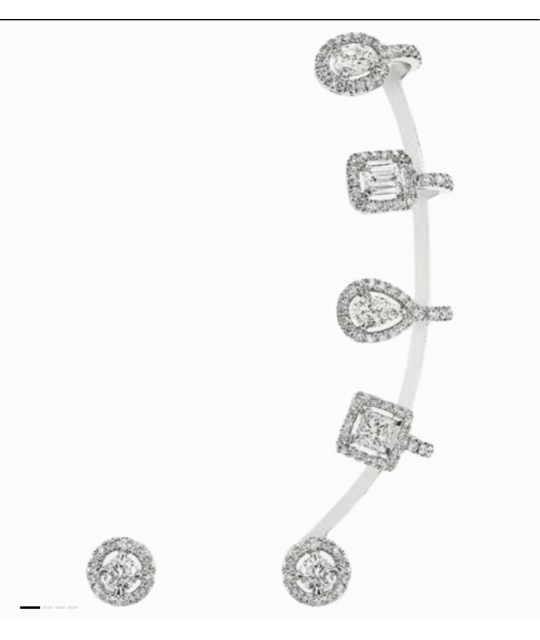 MESSIKA Серебряные серьги из белого золота, фото 2