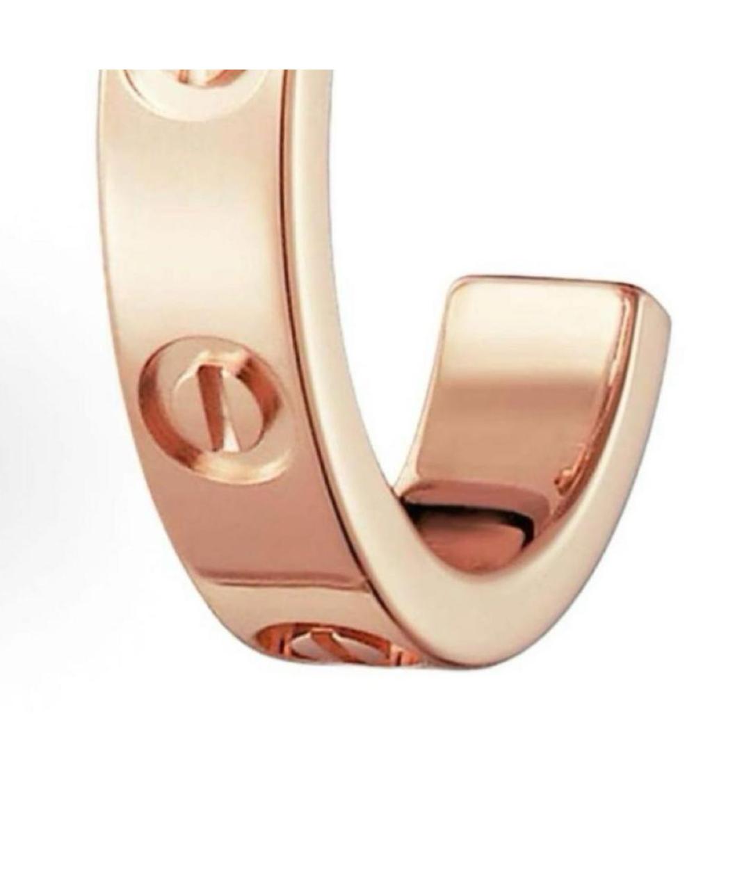 CARTIER Розовые серьги из розового золота, фото 3